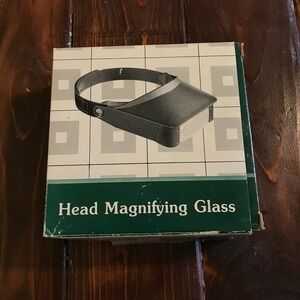 Vintage P-23 Head Magnifying Glass Visor Loupe 2.2X 3.3X Hands Free Magnifier